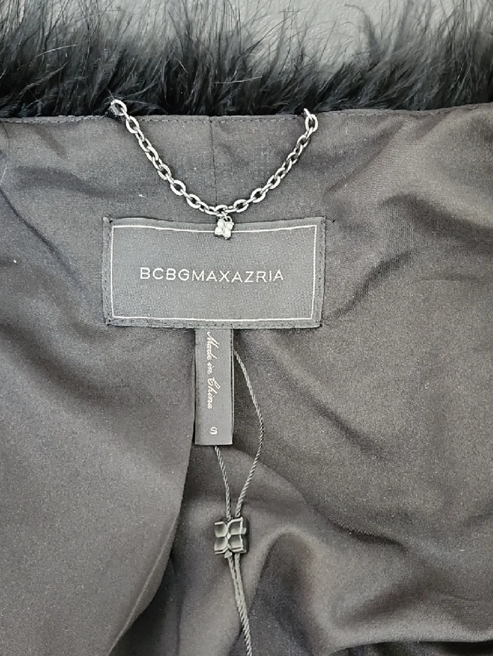 NEW - BCBGMaxAzria "Zoey" Black Ostrich Feather Jacket - Picture 9 of 13